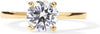 18K Sterling Silver Gold Round Cut Solitare 1.5 CT Moissanite Engagement Rings for Women - Moissanite Wedding Band for Women - Stone Promise Rings - view 3