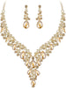 Wedding Bridal Necklace Earrings Jewelry Set for Women - main view