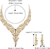 Wedding Bridal Necklace Earrings Jewelry Set for Women - view 4