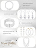8 Pcs Pearl Necklace Earring Set for Women Faux - view 4