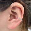 Stainless Steel Ear Cuff Fake Helix Cartilage Clip On Wrap Earrings Fake Lip Ring Non-Piercing Adjustable Women - view 5