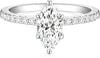 2CT Engagement Ring for Women Marquise Cut Cubic Zirconia Wedding Band CZ Promise Anniversary Ring Size 3-12 - Silver 8