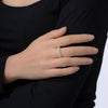 14K Gold Plated Cubic Zirconia Stackable Statement Ring - view 2