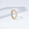14K Gold Plated Cubic Zirconia Stackable Statement Ring - view 3