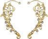 2PCS Women's Clip-On Earrings Hook Without Pierced - Golden Butterfly Ear Clips