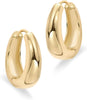 Gold Hoop Earrings for Women, 14K Gold Plated Small Chunky Hoops - view 3