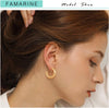 Clip on Earrings for Women, Simple Chunky Tube Hoop Clip Earrings - view 2