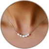 Pearl Necklace 4MM 6MM 8MM Dainty Round Imitation Pearl Choker Necklace Wedding Pearl Necklace Delicate Jewelry for Women Simple Bridesmaid Jewelry - Gold Freshwate Pearl Necklaces