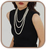 Pearl Necklace 4MM 6MM 8MM Dainty Round Imitation Pearl Choker Necklace Wedding Pearl Necklace Delicate Jewelry for Women Simple Bridesmaid Jewelry - 8mm Long Pearl necklace(70")