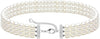 Pearl Necklace 4MM 6MM 8MM Dainty Round Imitation Pearl Choker Necklace Wedding Pearl Necklace Delicate Jewelry for Women Simple Bridesmaid Jewelry - 6mm Three-layer Pearl Choke(16"+2)