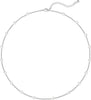 Pearl Necklace 4MM 6MM 8MM Dainty Round Imitation Pearl Choker Necklace Wedding Pearl Necklace Delicate Jewelry for Women Simple Bridesmaid Jewelry - 4mm Silver Satellite Pearl Necklace(14"+2")