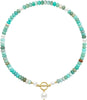 Pearl Necklace 4MM 6MM 8MM Dainty Round Imitation Pearl Choker Necklace Wedding Pearl Necklace Delicate Jewelry for Women Simple Bridesmaid Jewelry - Turquoise Pearl Necklaces