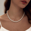 Pearl Necklace 4MM 6MM 8MM Dainty Round Imitation Pearl Choker Necklace Wedding Pearl Necklace Delicate Jewelry for Women Simple Bridesmaid Jewelry - view 2