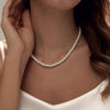 Pearl Necklace 4MM 6MM 8MM Dainty Round Imitation Pearl Choker Necklace Wedding Pearl Necklace Delicate Jewelry for Women Simple Bridesmaid Jewelry - view 3