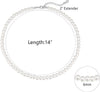 Pearl Necklace 4MM 6MM 8MM Dainty Round Imitation Pearl Choker Necklace Wedding Pearl Necklace Delicate Jewelry for Women Simple Bridesmaid Jewelry - view 5