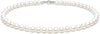 Pearl Necklace 4MM 6MM 8MM Dainty Round Imitation Pearl Choker Necklace Wedding Pearl Necklace Delicate Jewelry for Women Simple Bridesmaid Jewelry - 6mm Silver Pearl Necklace(18")
