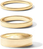 18K Gold Plated 3 Rings Set, Gold Stacking Rings for Women - view 3