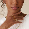 18K Gold Plated 3 Rings Set, Gold Stacking Rings for Women - view 4