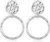 Gold Silver Clip On Dangle Earrings for Women Fashion Jewelry - D Clip Silver