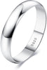 925 Sterling Silver Ring for Women High Polished Plain Stackable Thumb Rings Wedding Band Ring Comfort Fit Size 4 to 12, 1mm 2mm 3mm 4mm 5mm 6mm - Ring Width : 4 mm 9