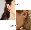 9 Pairs Gold Hoop Earrings for Women, 14K Real Gold Plated Chunky Hoop Earrings Set for Women Thick Lightweight Earring for Womens Jewelry Gifts - view 4