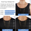18K Gold Plated 925 Sterling Silver Chain Necklace for Women 1.1mm Thin Dainty Cable Chain Available in Gold Silver and Rose Gold - view 2