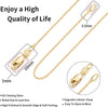18K Gold Plated 925 Sterling Silver Chain Necklace for Women 1.1mm Thin Dainty Cable Chain Available in Gold Silver and Rose Gold - view 3