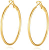 4 Pairs Silver Gold Hoop Earrings for Women 14K Gold Plated Hoop Earrings Set Ea