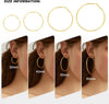 4 Pairs Silver Gold Hoop Earrings for Women 14K Gold Plated Hoop Earrings Set Earring Lightweight Dangle Earrings Set - view 2
