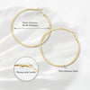 4 Pairs Silver Gold Hoop Earrings for Women 14K Gold Plated Hoop Earrings Set Earring Lightweight Dangle Earrings Set - view 5