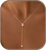 Gold Necklace for Women with Dainty Long Necklace 14k Gold Plated Lariat Long Necklaces for Women Simple Statement Drop Necklace Fashion Body Chain - 22-Gold