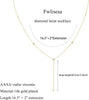 Gold Necklace for Women with Dainty Long Necklace 14k Gold Plated Lariat Long Necklaces for Women Simple Statement Drop Necklace Fashion Body Chain - view 4