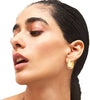 6 Pairs 14K Gold Plated Hoop Earrings for Women Lightweight Chunky Hoop Earrings Multipack, Thick Open Twisted Huggie Hoops Earring Set Jewelry for - view 7