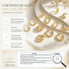 6 Pairs 14K Gold Plated Hoop Earrings for Women Lightweight Chunky Hoop Earrings Multipack, Thick Open Twisted Huggie Hoops Earring Set Jewelry for - view 6
