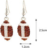Classic Baseball Cubic Zirconia Basketball Volleyball Football Soccer Sports Earrings Stud Posts Ideal Present for Women Boys - view 2