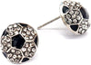 Classic Baseball Cubic Zirconia Basketball Volleyball Football Soccer Sports Earrings Stud Posts Ideal Present for Women Boys - Soccer