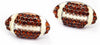 Classic Baseball Cubic Zirconia Basketball Volleyball Football Soccer Sports Earrings Stud Posts Ideal Present for Women Boys - Football