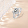925Silver Moissanite Adjustable Engagement Ring, Promise Eternity Ring for Women, Wedding Rings, Friendship Promise Fashion Jewelry Gifts for Women - view 5