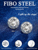 Clip On Halo Earrings for Women Rhinestone Crystal - view 2