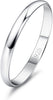 S925 Sterling Silver Rings for Women Wedding Band Thumb Ring - Width-2mm 9