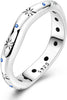 925 Sterling Silver Ring for Women, Eternity Gorgeous Rings Stackable Rings for Women as Gifts Ring Size 4-11 - B 7