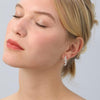 S925 Sterling Silver Post Twisted Hoop Earrings - view 2