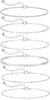 Dainty Simple Gold Bracelets for Women with Stackable Satellite Paperclip Lip 14K Gold Plated Bracelet Set Tiny Lip Dot Chain Box Link for Minimalist - Silver-02