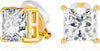 CZ Clip on Earrings for Women Clip Earring Non-pierced Earrings - Big Square