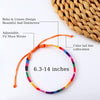 24 Pcs Boho Surfer Bracelet Anklet Adjustable Beaded Anklets Handmade Braided Bracelet Colorful Anklet Summer String Rope Ankle Bracelets Surfer - view 4