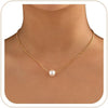 Pearl Necklaces for Women with Pearl Choker Dainty Pendant Necklace White Pendant Choker for Teen Girls Layered Daisy Jewelry Wedding Strands for - Single necklace