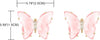 Butterfly Shape Crystal Clip On Earrings Non Pierced Golden Stud for Women - view 2