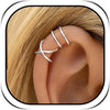 Ear Cuff Earrings for Women Chunky Ear Cuffs Non Piercing - D