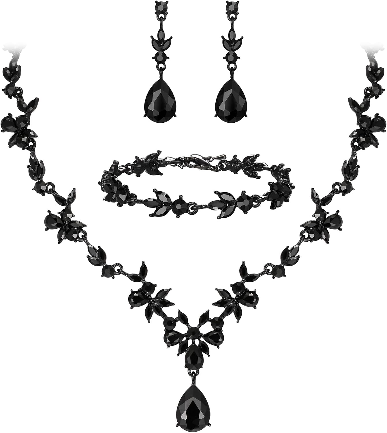 Wedding Jewelry Set for Women, Gorgeous Crystal Bridal Accessories - main view