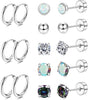 8Pcs Stainless Steel Earrings - main view